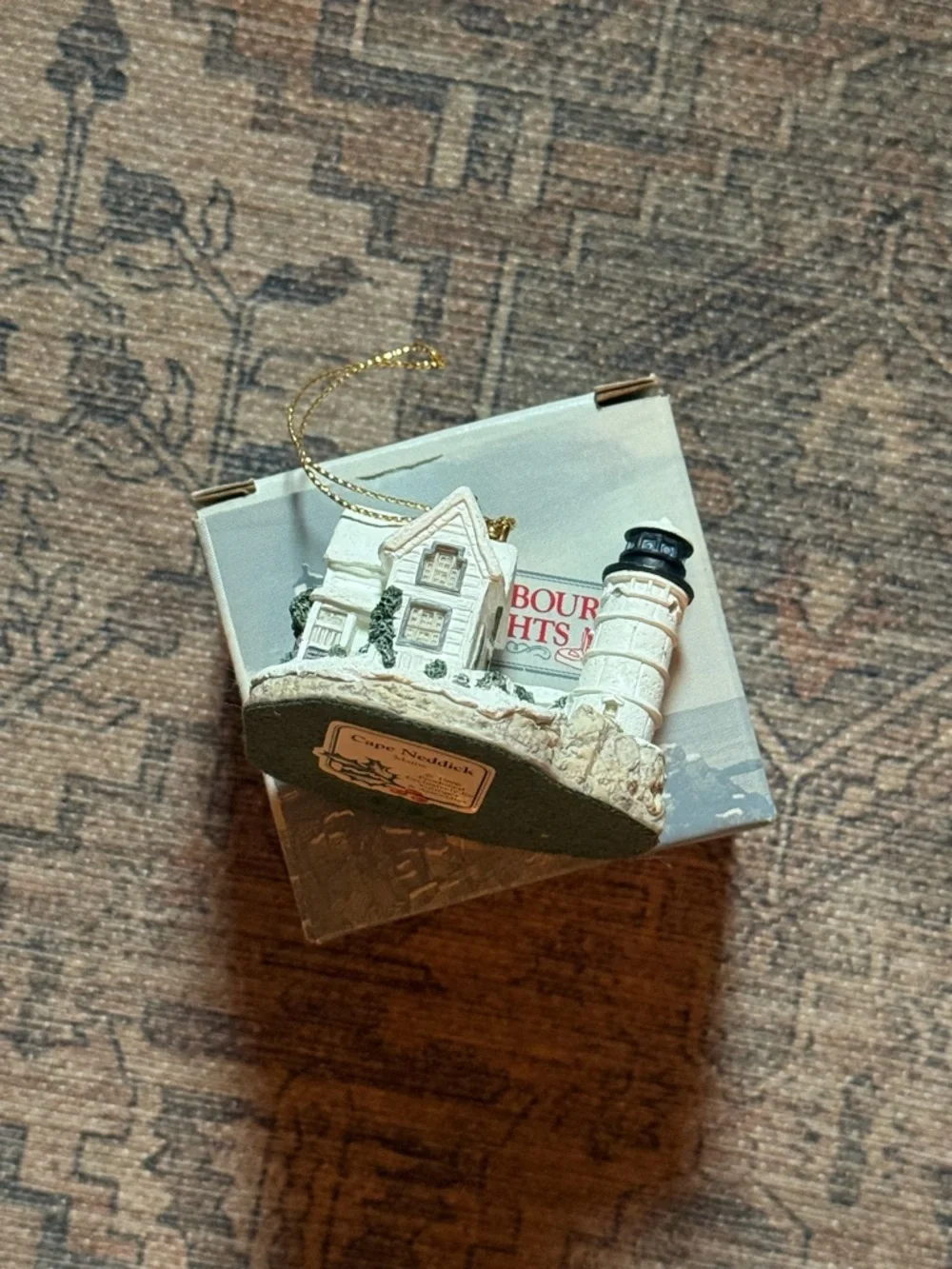 Vintage Harbor Lights 1996 Cape Neddick Maine Ornament